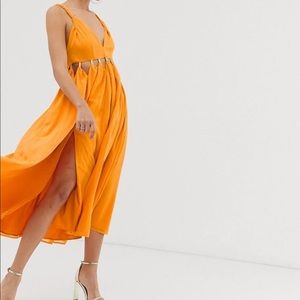 ASOS midi dress with cutout detail